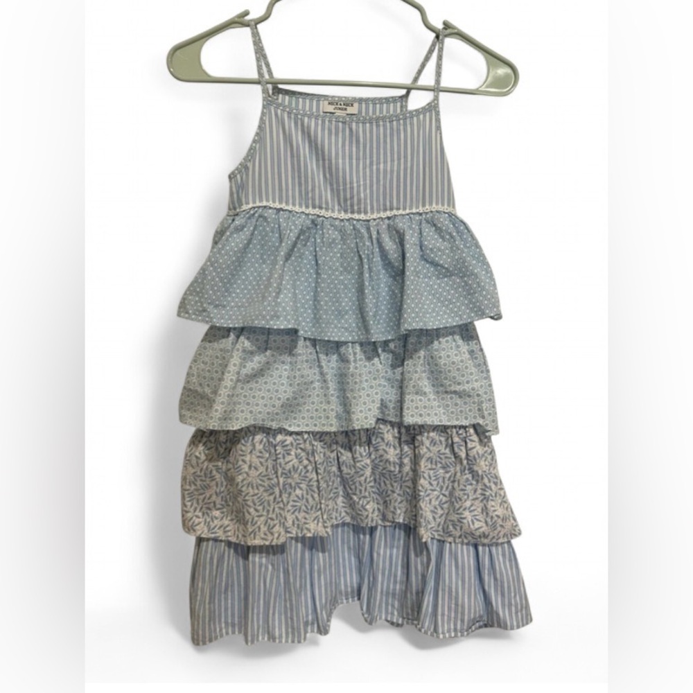 Neck & Neck Blue Tiered Dress kids 130-140 cm